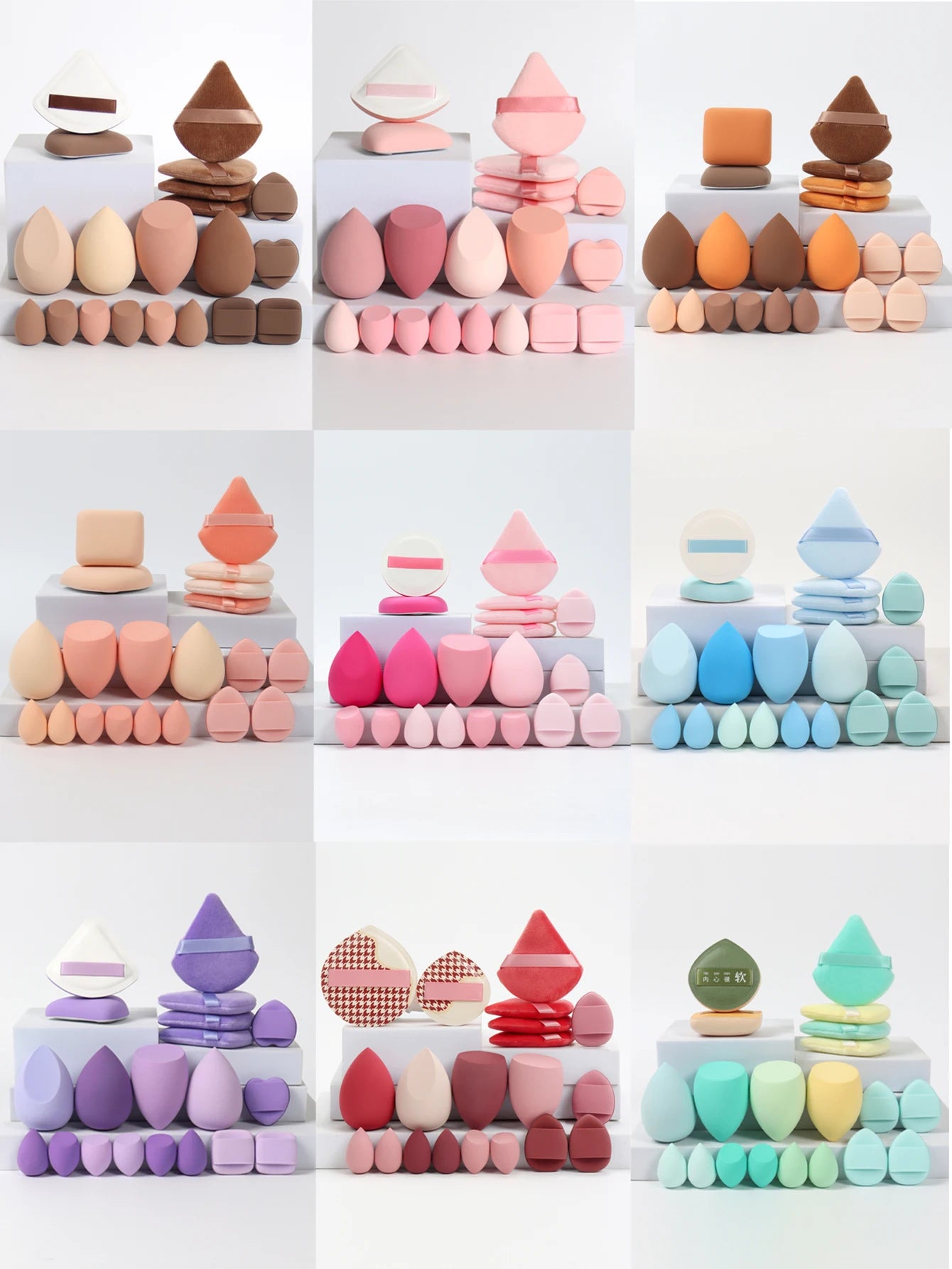 VAIX 20-Piece Makeup Sponge & Puff Set