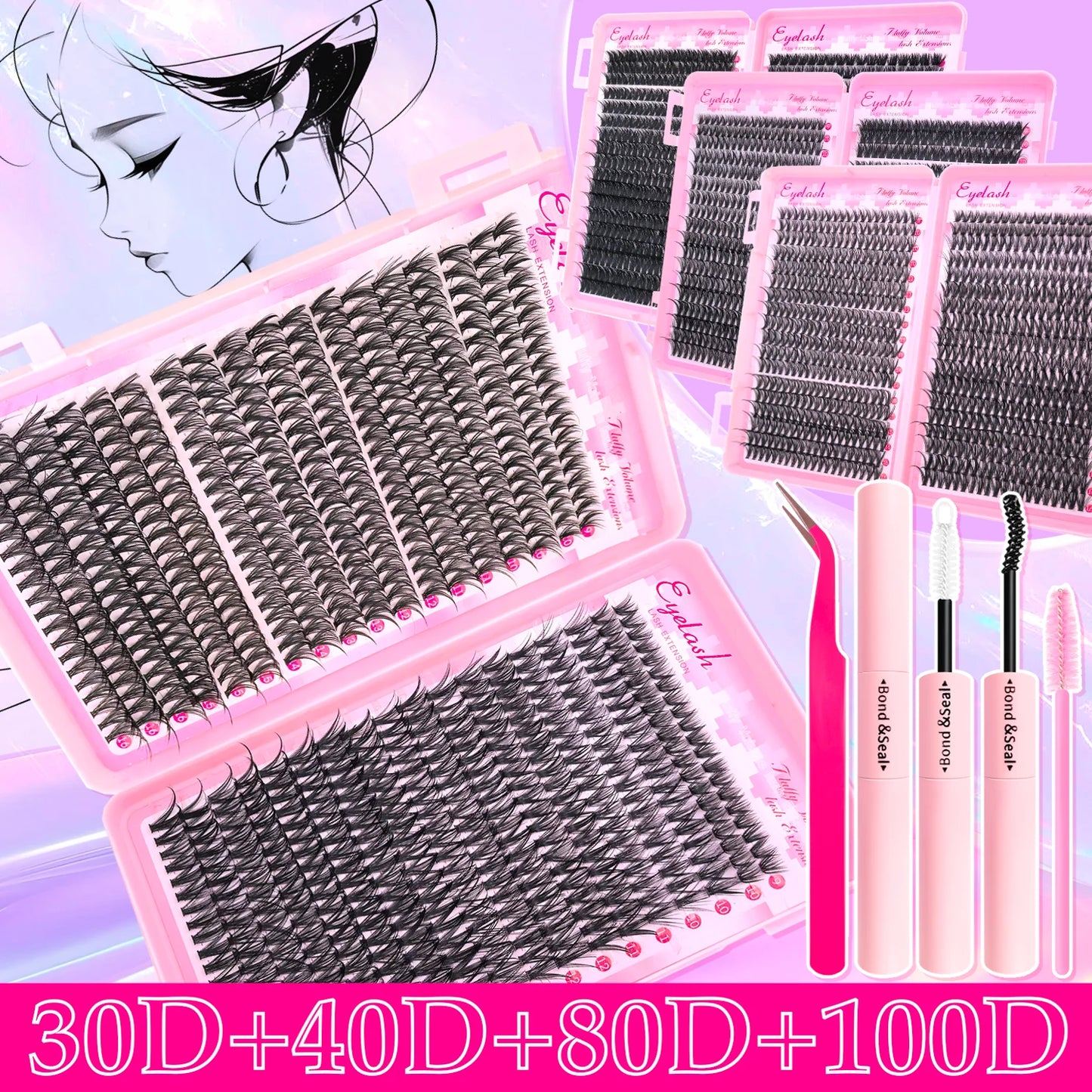 VAIX Zianna Cluster Lash Kit