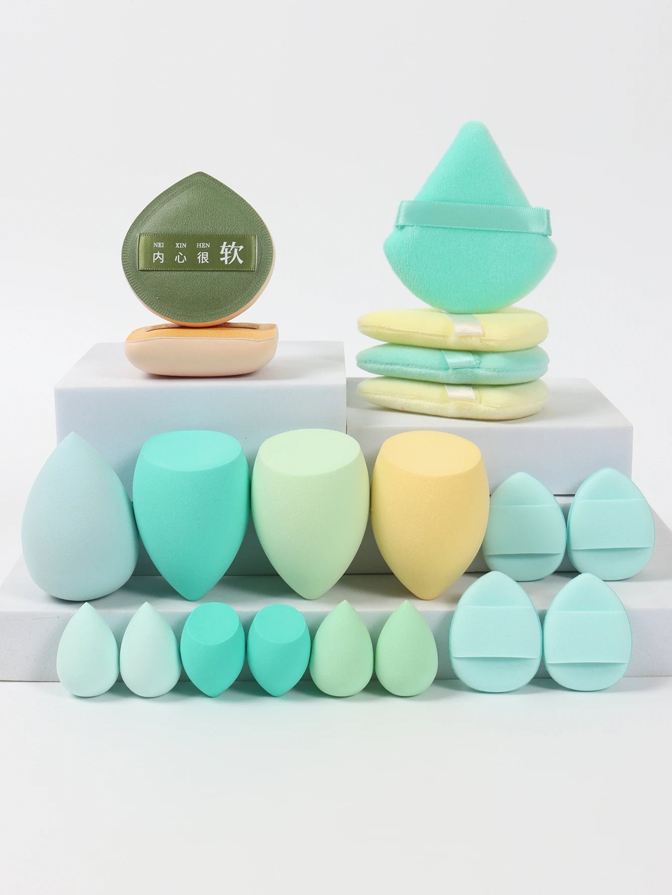 VAIX 20-Piece Makeup Sponge & Puff Set
