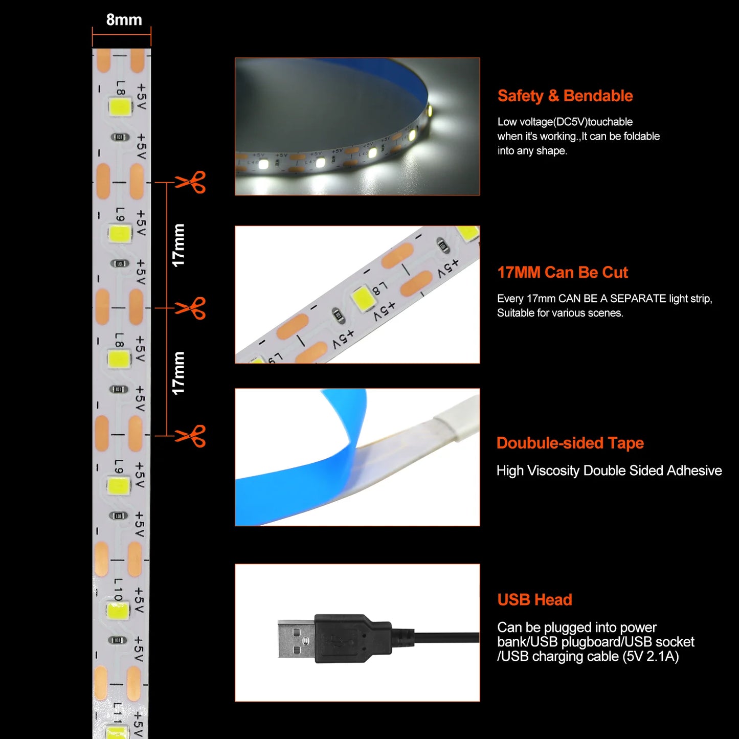 VAIX Glow USB LED Strip